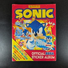 Sonic the Hedgehog 1994 Panini Official SEGA Sticker Album w/ Poster - Low Grade picture
