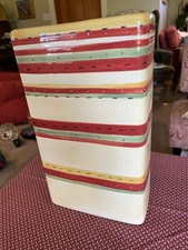 Hand Painted Hand Crafted Table Tops Gallery “Holland Stripes” 12 1/4 Inch Tall picture