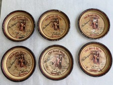 6 VERY RARE  PRE PROHIBITION TIP TRAYS “ OLD SCOTCH WHISKY THE ANTIQUARY” app 4” picture