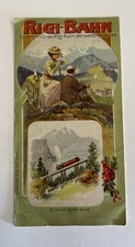 Vintage Travel-Map Rigi-Bahn Luzern - Vitznau - Rigi - Kulm Vierwaldstätter See picture