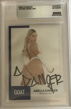 Abella Danger Signed Custom Trading Card Beckett Encapsulated Autograph GOAT COA picture