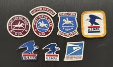 LOT OF VINTAGE POSTAL SERVICE MAIL POST OFFICE UNIFORM PATCHES USPS picture