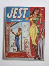 JEST Adult Humor Magazine March 1953 Bill Ward Cartoon Art B&W Photos Cheescake picture