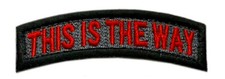 This is The Way Mandalorian Rocker Tab Patch [Hook Fastener 3.0 inches -MS5] picture