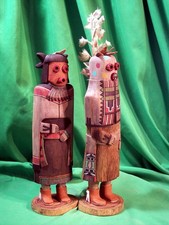 Hopi Kachina Doll - Masau'u & Masau'u Mana  Kachinas by Martin Dallas - Superb picture