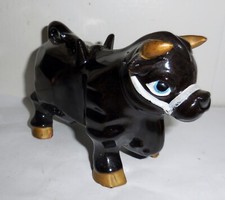 VINTAGE JAPAN PORCELAIN FIGURINE BEAUTIFUL BULL DESIGN NR picture