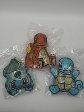 NEW Pokemon Kanto Starters Charmander Squirtle Bulbasaur Rhinestone Glitter Keyc picture