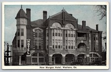 New Morgan Hotel Madison Georgia GA Old Cars c1920 Postcard picture