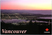 Vintage Postcard Vancouver Viewed from Grouse Mountain British Columbia Canada picture