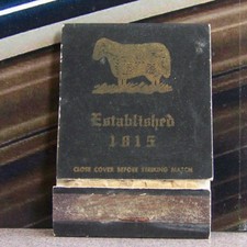   Rare Vintage Matchbook N2 Lebanon Ohio The Golden Lamb Ohio's Oldest Res Sheep picture