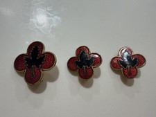 WWII U.S. Army 43rd Infantry Division DUI Lot Three Original Insignia Pins picture