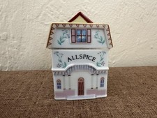 Vintage The Lenox Spice Village Allspice Fine Porcelain Spice Jar 1989 Retired picture