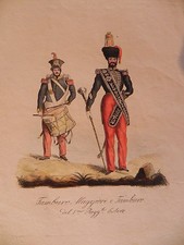 M Pontifical Army State Church Troops Major Drum Lithograph picture