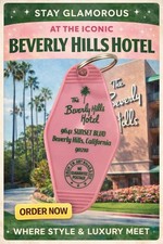 Pink Beverly Hills Hotel Keytag picture
