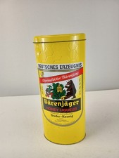 Bärenjäger Honey Liqueur Tin Can – German Decorative Yellow Container – Teucke & picture