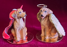 Conversation Concepts Tiny Ones Rhodesian Ridgeback Angel & Devil Dog Figurines picture