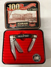 Schrade Old Timer 34OT 100th Anniversary (1904-2004) Stockman Folding Knife USA picture