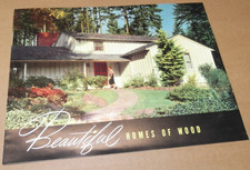 1953 Beautiful Homes of Wood Brochure Interior Exterior Home Design Vintage picture
