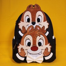 Loungefly Disney Chip N' Dale Two Chips & A Miss Figural Mini Backpack NEW picture