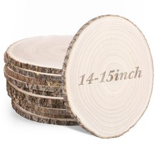 Tioncy 10 Pack Wood Slices 14-15 Inch Unfinished for Centerpieces Decor picture