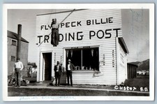 1948 Fly Peck Billie Trading Post Store Hanging Custer SD RPPC Photo Postcard picture