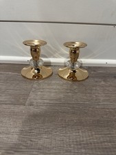 Gold-toned Candlesticks With Crystal Accent picture