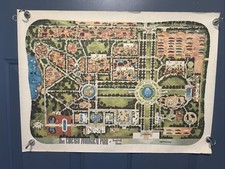 Rare 1950s Chicago Zoological Park Of Brookfield Original Ralph Graham Zoo Map picture