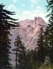 1898 South Dome, Yosemite Valley, CA Vintage Photograph 8.5