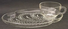 Federal Glass  Homestead Snack Plate & Cup 1903090 picture