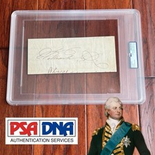 KING WILLIAM IV * PSA * UK Royal Cut Signature Signed As MONARCH Autograph picture