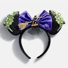 Disney BaubleBar 26 Minnie Witch Cauldron Halloween Ears Headband NWT - Sold Out picture