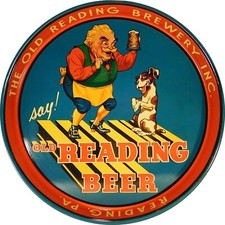 Vintage Old Reading Beer Ale Reproduction Metal Sign  picture