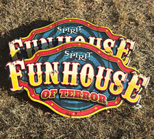 Funhouse Circus Vintage Painted Metal Wall Sign, Indoor/Outdoor picture
