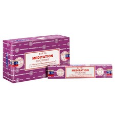 Satya Nag Champa Meditation Incense Sticks, 12 Packs x 15 Grams, Box of 180...  picture