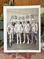 1961-1962 NASA Project Mercury 7 Astronauts in Spacesuits 4 x 5 Publicity Photo picture
