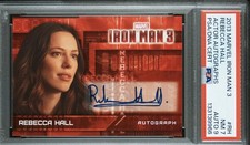 REBECCA HALL 2013 UPPER DECK IRON MAN 3 ACTOR AUTOGRAPHS SSP PSA 7/9 POP 1 JG picture