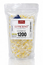 EFFICIENT Bulk Cigarette Filter Tips (1200 Filters) Block, Filter Out Tar & Nic picture