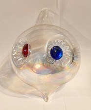 VTG Clear Majestic Glass Around the World Ornament picture