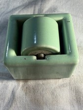 Vintage Sengbusch Ideal Junior Stamp Moistener Jadeite Green Porcelain Roller picture
