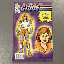 Official How To Draw G.I. Joe #2 Comic - Zartan & Cover Girl - Blackthorne 1988 picture