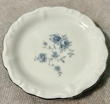 Vintage Johann Haviland Bavaria “Blue Garland” Porcelain Butter Pat Set Of 2 picture