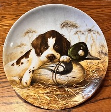 1987 Knowles “Dog - Tired The Springer Spaniel” W/COA NIB . picture