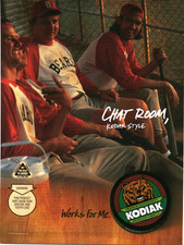 2005 Kodiak Smokeless Tobacco Print Ad Baseball Team Chat Room Style Snuff Art picture