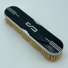Monogram S Clothes Brush Vintage Art Deco Era Style Black Silver 6in Vanity picture