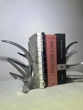 Arthur Court Designs - Cast Aluminum Antler Bookends SET 1978 RARE picture