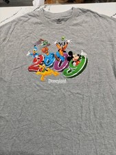 Vintage Disneyland Graphic T-shirt 2009 2XL Grey Mickey And Friends  picture