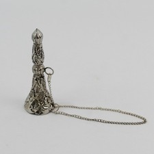 Victorian Silver Plate Tussie Mussie Flower Holder Made in India picture