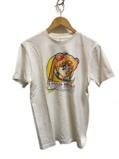 Sailor Moon 1990s ALSTYLE White Graphic T-Shirt Size L Collectible 13+ Japan picture