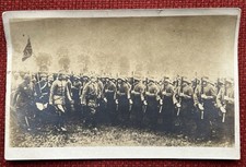 WWI Kaiser Inspecting German Army Troops Real Photo Postcard RPPC picture