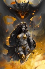 RED SONJA #12 - KATYA SINYUKHINA COVER B SDCC 2024 EXCLUSIVE LTD 400 picture